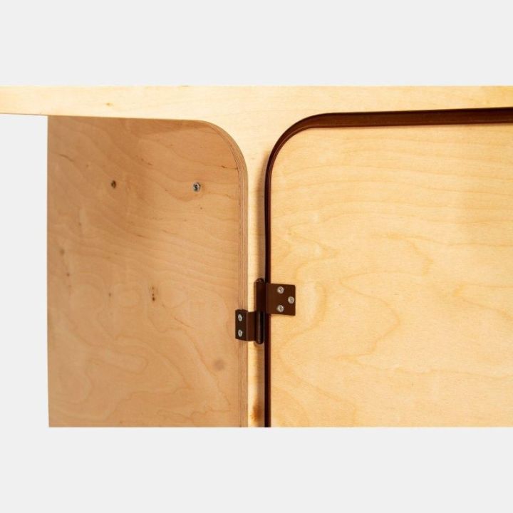 Meubles AGATHE spécifique pour Volskswagen Transporter T25/T3 - bois brut (1979-1992)
