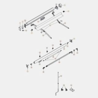 PerfectWall 1100 awning stand 3.0 m Dometic