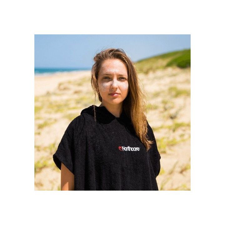Poncho BEACH BASHA Noir NORTHCORE