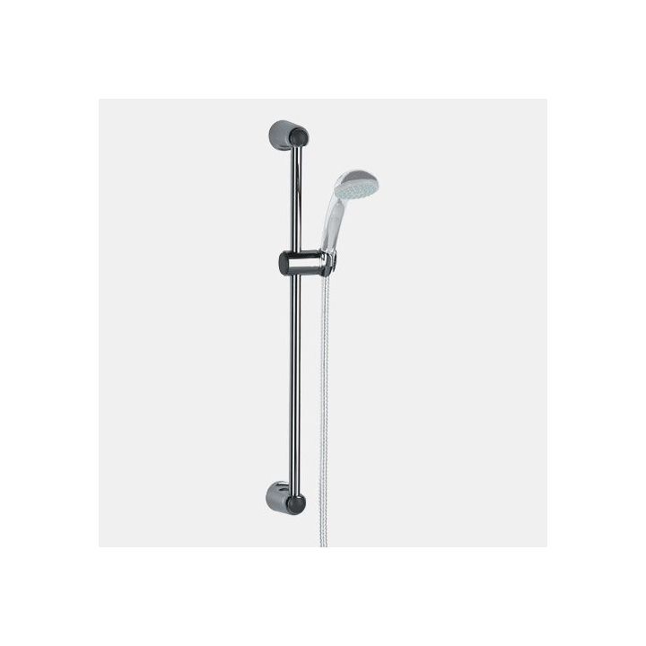 Barre douche chromée H: 59 cm