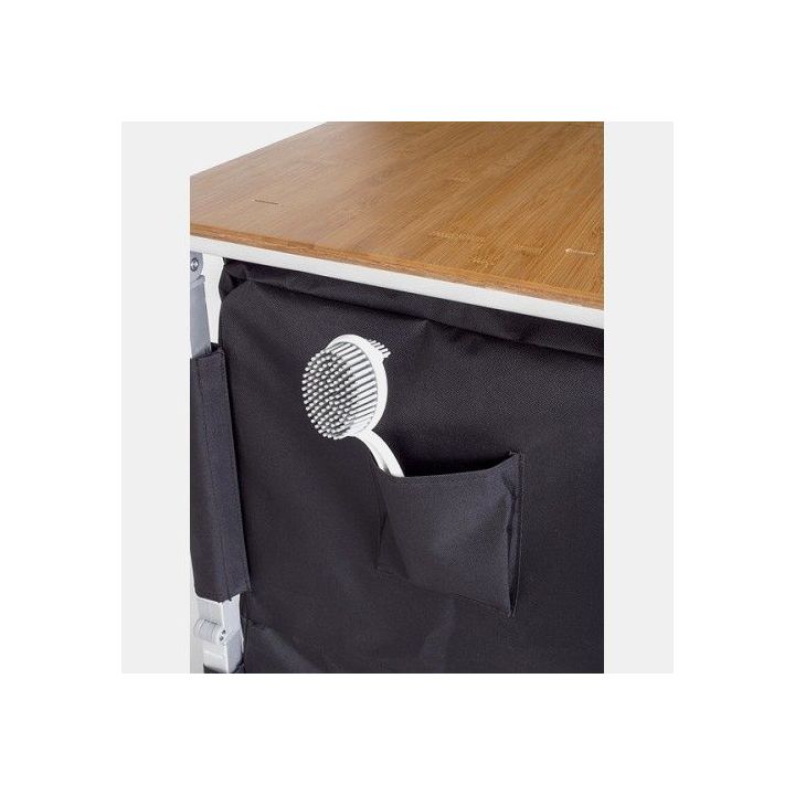 Bamboo Quick Mini kitchen cabinet - 1 cupboard - 1 shelf - 1 windscreen