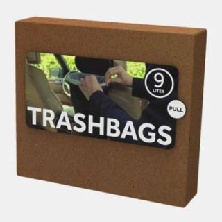 Lot de 10 sacs poubelles biodégradable pour poubelle de camping verte Taille L 9 litres