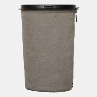 Poubelle de camping grise Taille L 9 litres FLEXTRASH avec son piquet de support télescopique