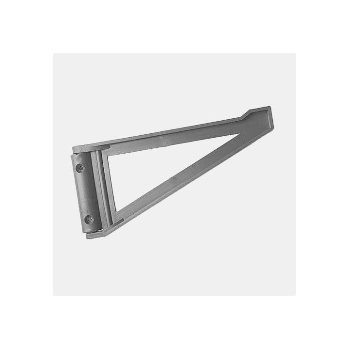 185x90x23 mm Grijze draaibare kunststofconsole voor bestelwagens en frons