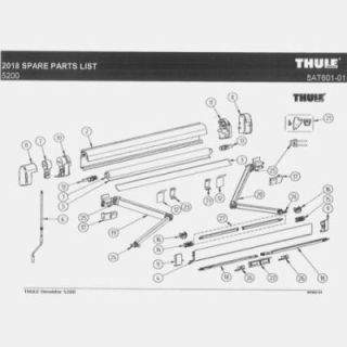 Thule Omnistore 5200 luifelsteun voetklemmen (x2)