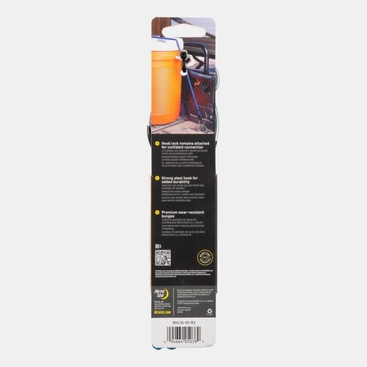 Sangle HOOK LOCK BUNGEE NITE IZE - pour rangement en coffre ou soute