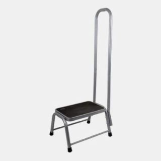 Marchepieds 1 marche acier avec rampe 36x25.5x44 cm