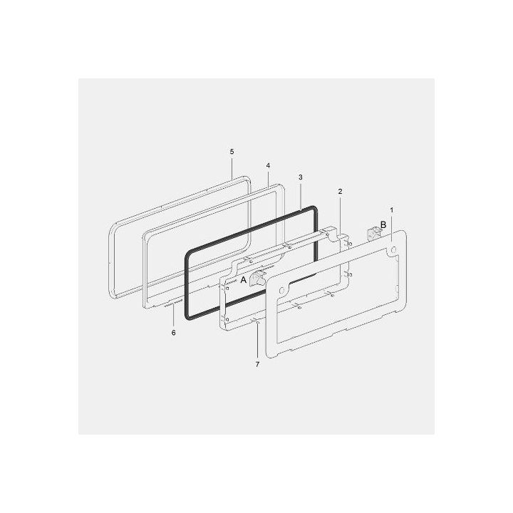 Guarnizione per porte di accesso n. 4 Thetford
