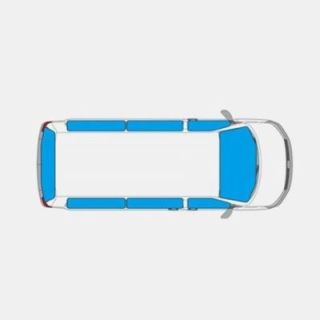 Jeu de 8 Rideaux intérieurs isolants pour Mercedes Vito Court - hayon - 1996-2003