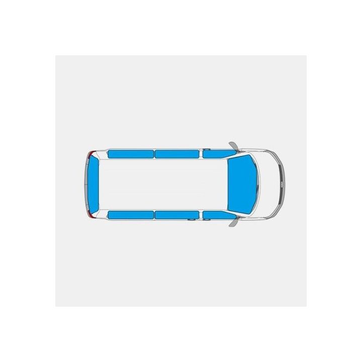 Jeu de 8 Rideaux intérieurs isolants pour Mercedes Vito Court - hayon - 1996-2003