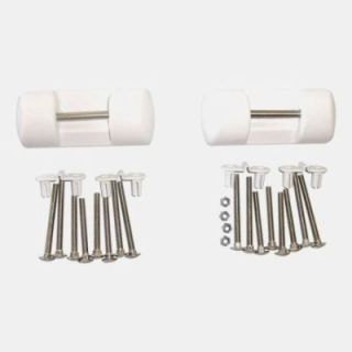 Kit di fissaggio superiore del portabici QUIPON, bianco - per camper HYMER prima del 2003 - per coppia
