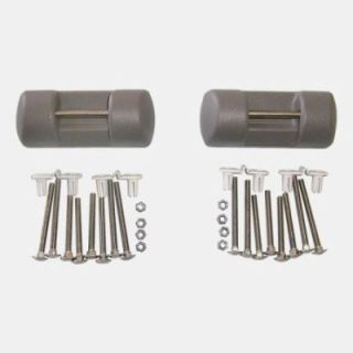 Kit di fissaggio superiore del portabici QUIPON grigio argento - per camper HYMER prima del 2003 - per coppia