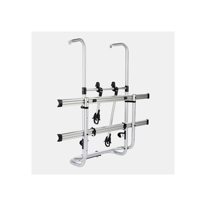 Fahrradträger BIKE RACK QUIPON für Wohnmobile - Silbergrau - 2 Elektrofahrräder