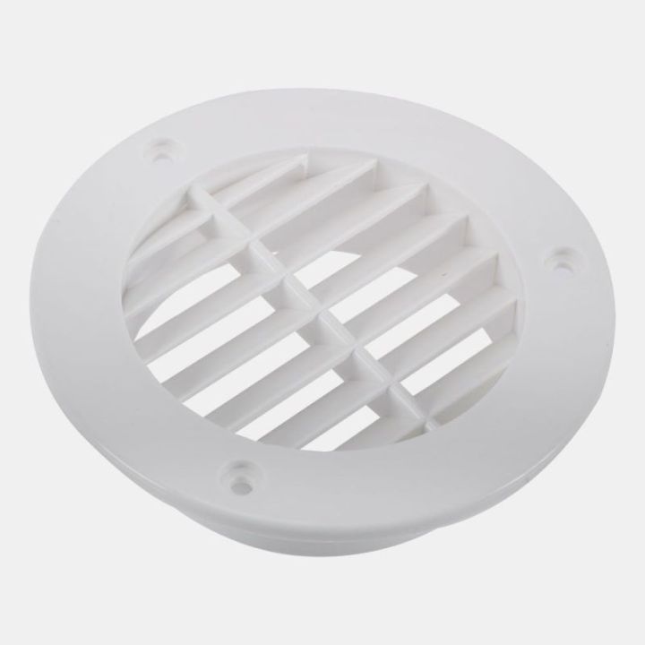 Grelha de ventilação em plástico branco de Ø110 mm para carrinhas e furgões