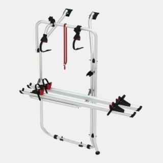 Porte-vélos CARRY BIKE FIAMMA pour VW Transporter T6 & T6.1 avec 2 portes arrière - gris aluminium - version restylée 2023