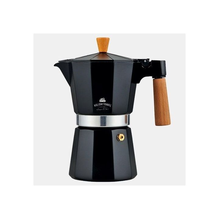 Holiday Travel 6-kops zwart espressoapparaat voor onderweg