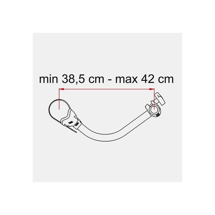 BIKE BLOCK PRO 3 DEEP BLACK brazo para CARRY BIKE - L mini: 38.5 -L maxi: 42 cm