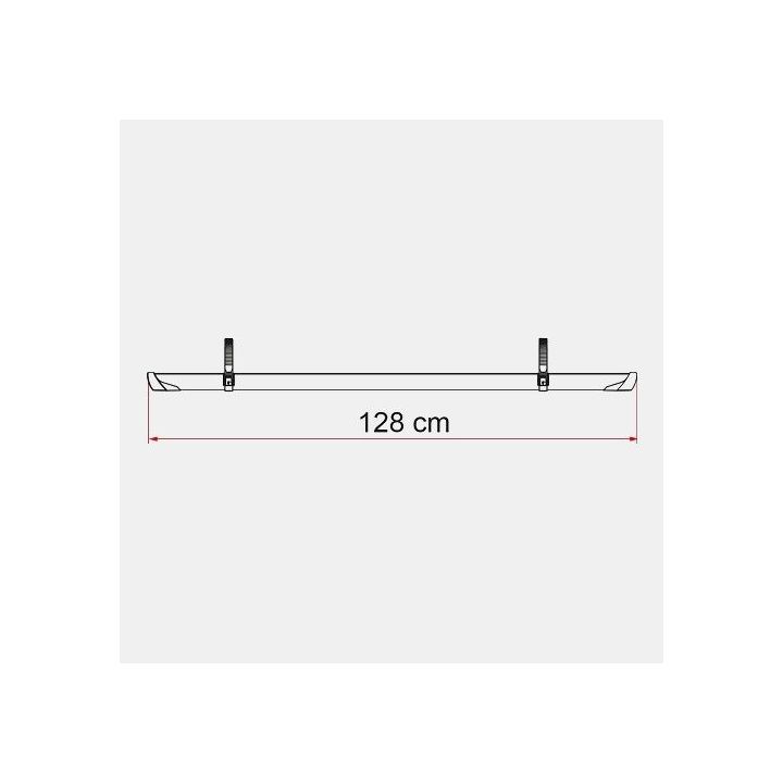 Carril Plus CINZA 128 cm para suporte de bicicletas CARRY BIKE Fiamma