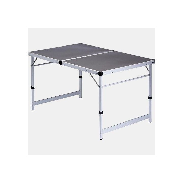 Mesa de camping plegable antracita 120x70x60 cm para furgonetas y furgonetas dispuestas