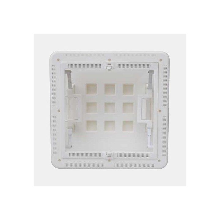 Chantal 40x40 cm wit dakraam met handgreep en vliegenhor