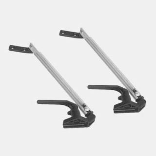 Paire de compas Polyfix Plat droite + gauche avec entraxe 280 mm pour baie polyplastic