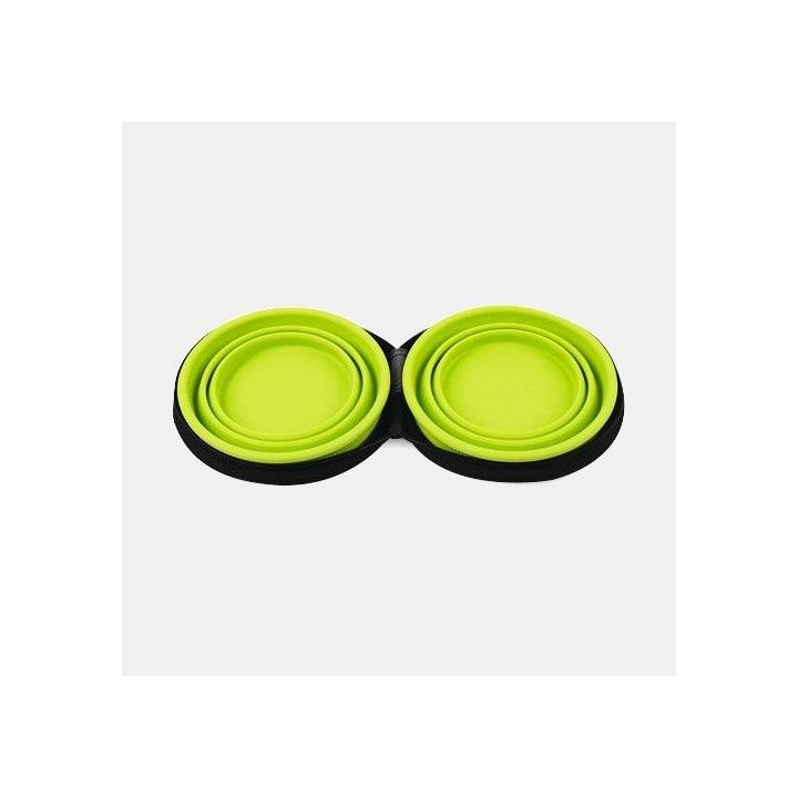 Gamelles de voyage retractables pour chien et chat - par 2