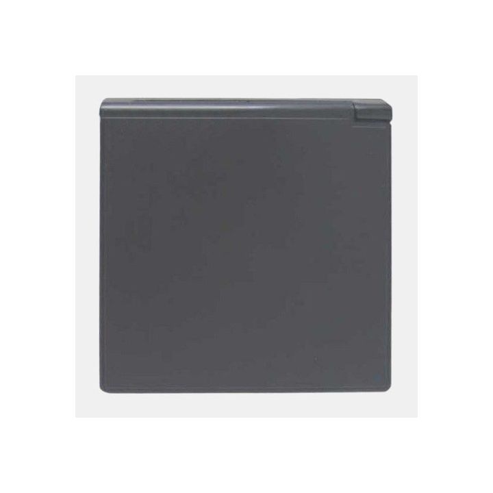 Socle mâle encastrable CEE17 16A - raccord mâle - boitier gris anthracite
