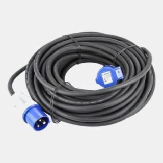 Prolongateur-rallonge 2 prises électriques CEE17 - 25 m - pour camping-cars.