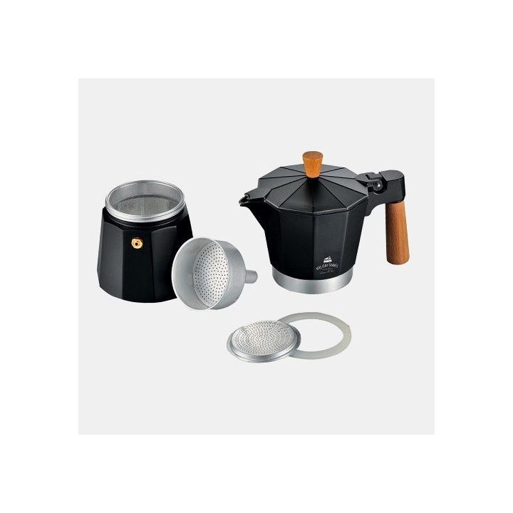 Cafetière expresso noire 6 tasses Holiday Travel