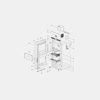 Cable de alimentación y fusible para frigoríficos Thetford T1090 y T2090 - Ref 691345