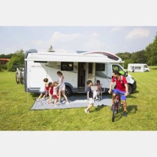FIAMMA F45S 260 awning - 263x247 cm - Fabric: Royal Grey - Frame: deep Black