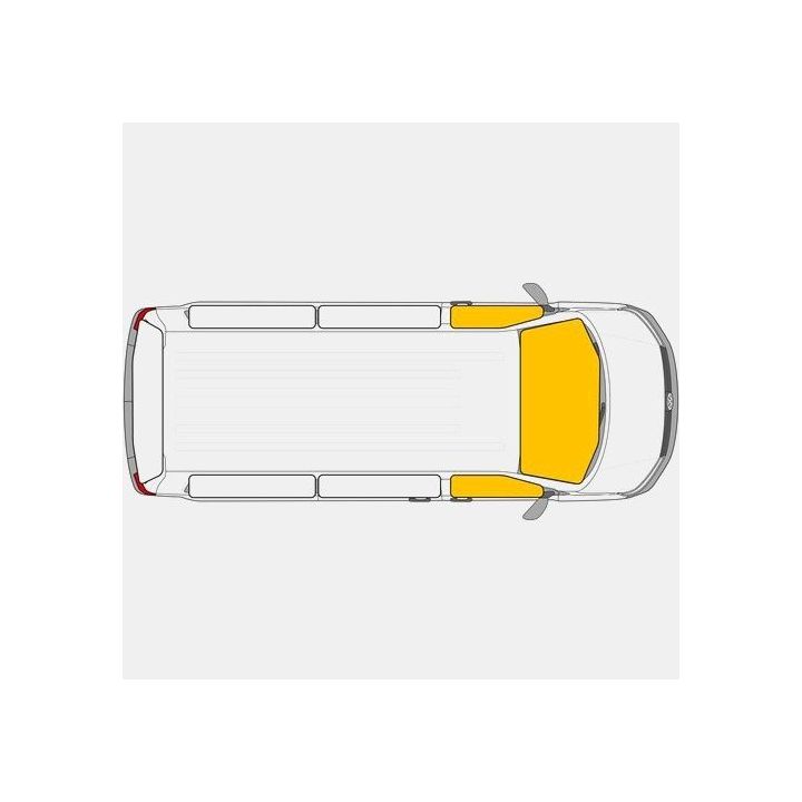 Rideaux 2 vitres pour doubles portes arrières Renault Opel VIVARO A de 07/01 à 08/2014