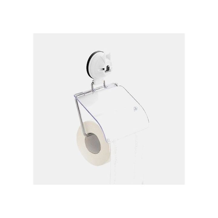 Porte papier toilette blanc à ventouse