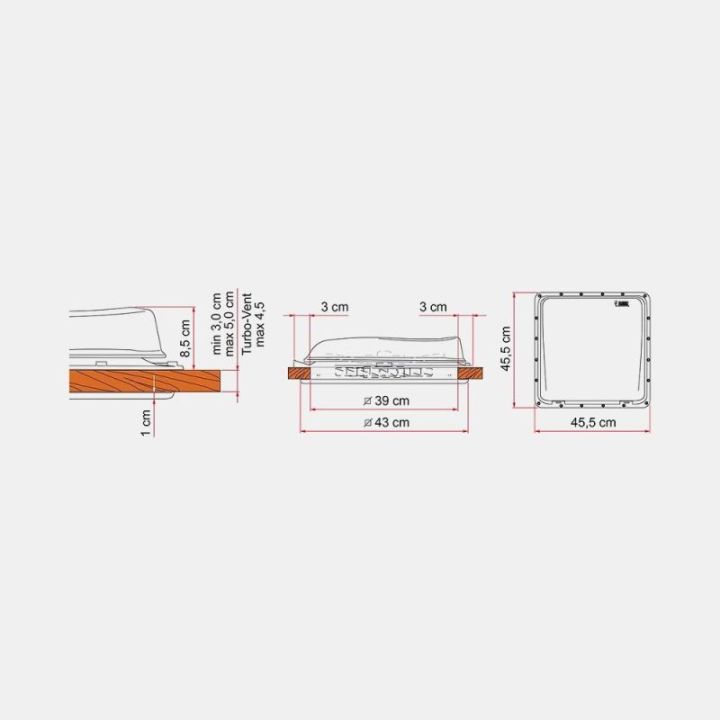 Dachhaube Vent 40 Cristal FIAMMA