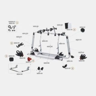 Onderste rechter frame voor CARRY BIKE VW T5PRO FIAMMA - Ref 98656-952
