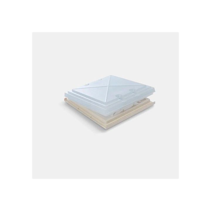 Claraboya 42 MPK - 400x400 mm - beige - con mosquitera y persiana oscurecedora - para furgonetas transformadas