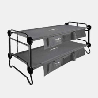Charcoal grey camp beds DISC-O-BED L - stackable - Size L