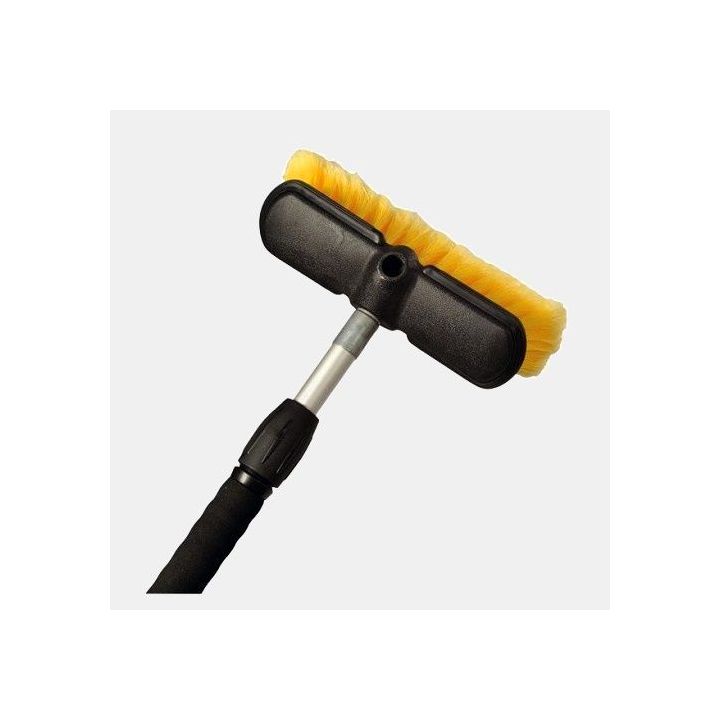 Brosse de lavage en aluminium telescopique L: 115-180 cm pour camping-cars et caravanes