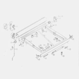 Support de manivelle pour store PerfectWall 1000 DOMETIC