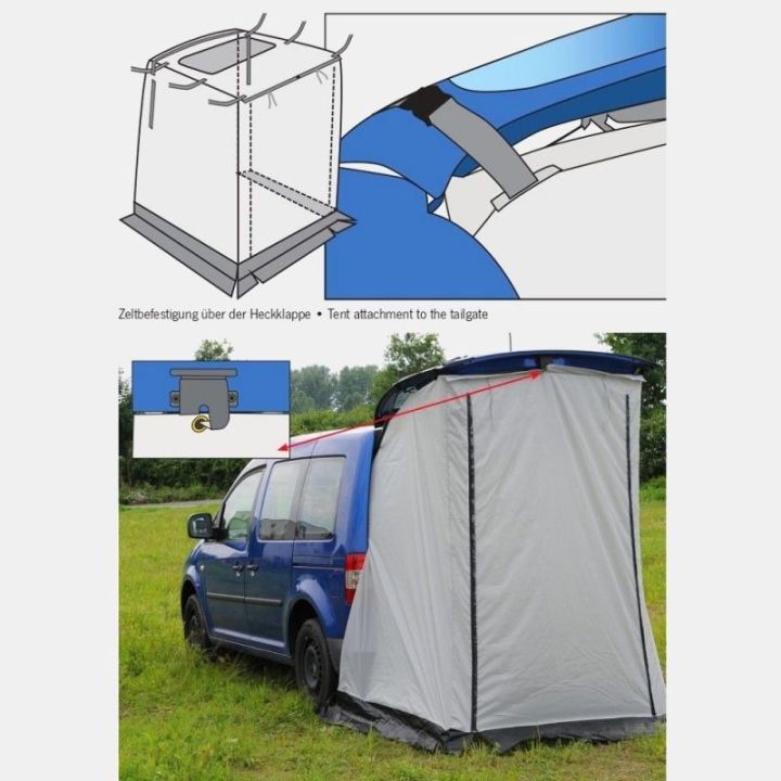 Tienda de campaña del portón trasero para VW Caddy a partir de 2004