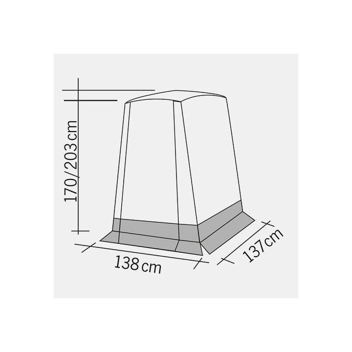 Achterklep tent voor VW Caddy vanaf 2004