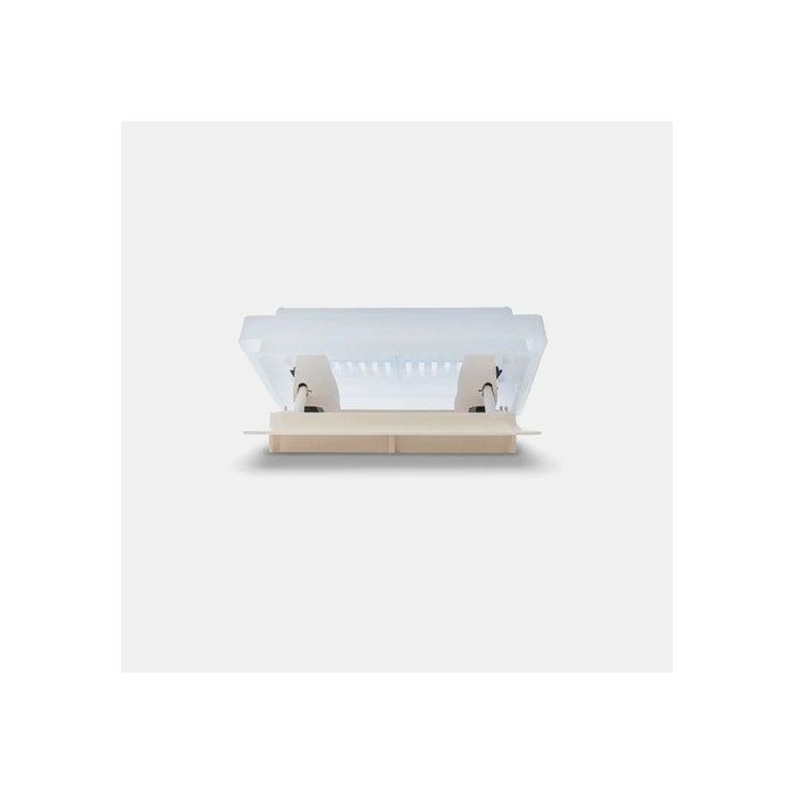 Lanterneau 29 MPK - 280x280 mm - blanc crème - avec moustiquaire et store- pour fourgons aménagés