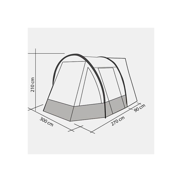 AWNING TOUR EASY 4 300x270/330 cm - para carrinha