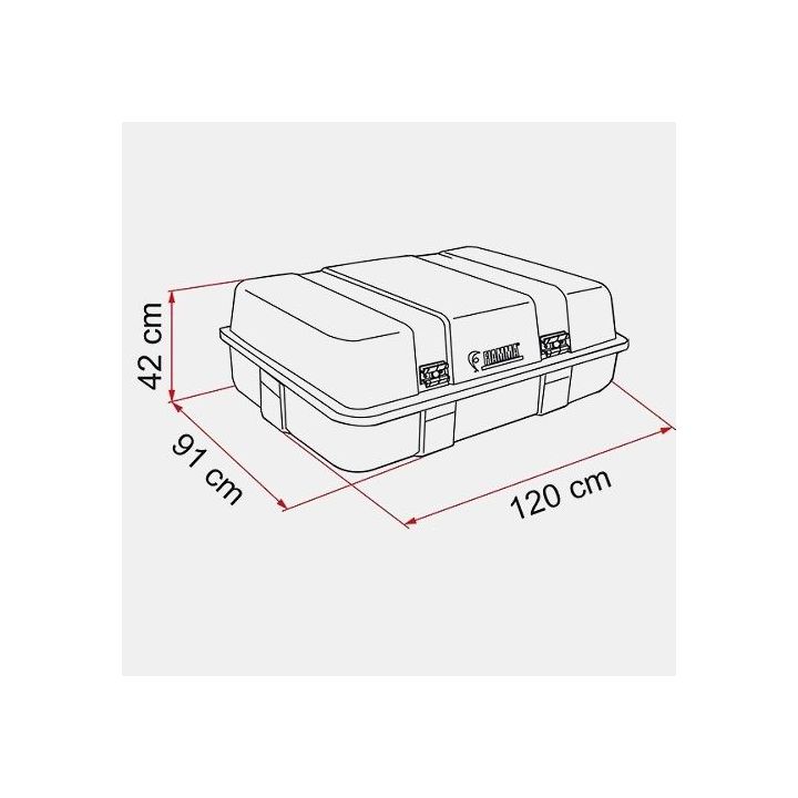 Coffre de toit ULRA-BOX 2 400 litres Fiamma