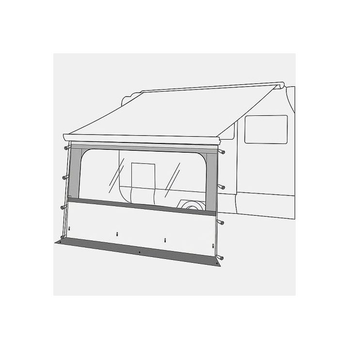 Panel frontal BLOCKER PRO 300 - CARAVANSTORE & F45S/F45L F65S/F65L F35 PRO- Longitud toldo: 300-310 cm - versión estilizada 2020