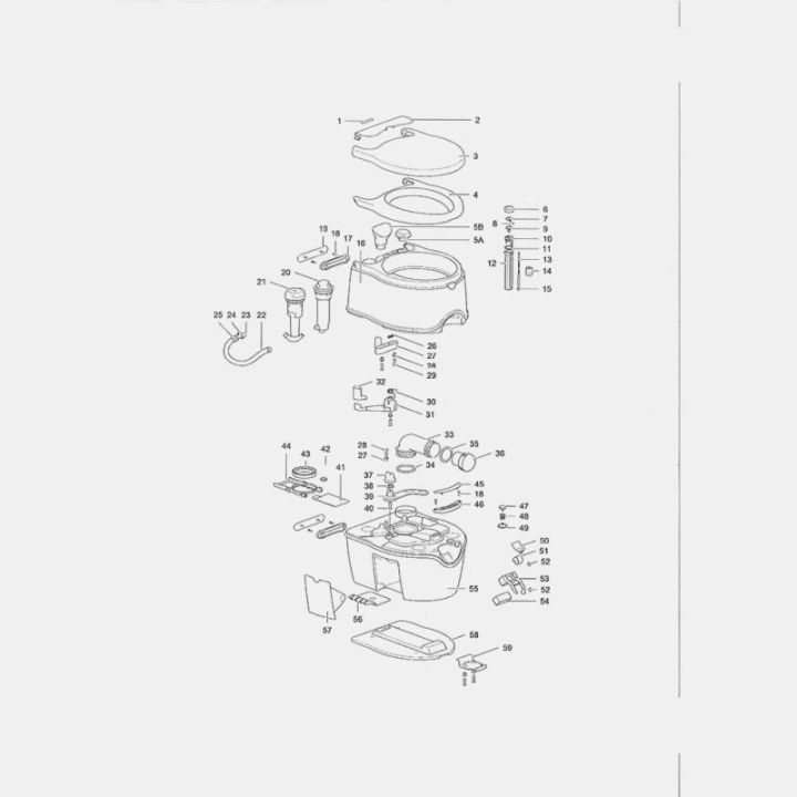Pompe manuelle pour WC Porta Potti 565P Thetford - 92401111