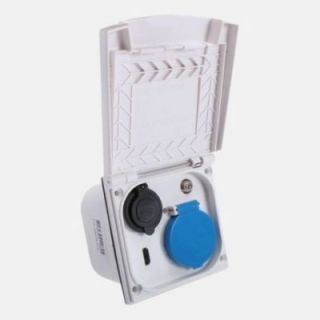 Presa maschio incassata CEE17 HDMI USB satellitare 230 V