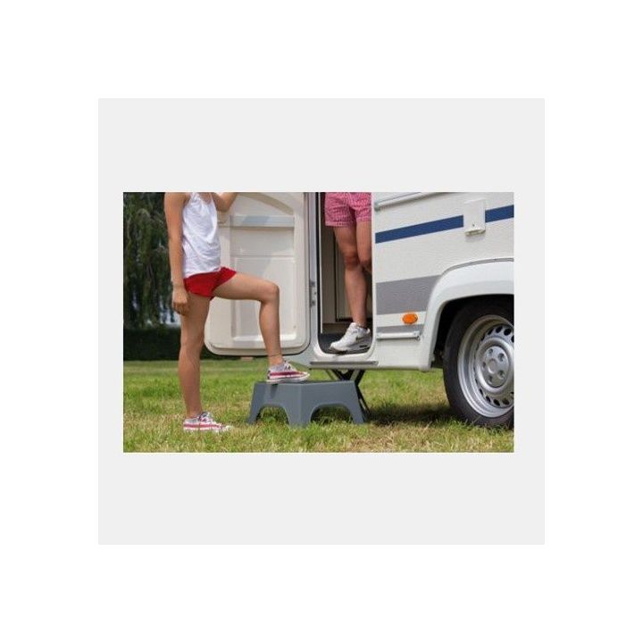 Marchepieds 1 marche plastique gris STEP MAGNUM Fiamma - Charges lourdes