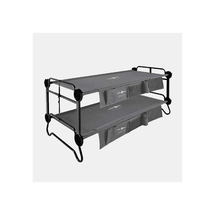 Letti da campeggio grigio antracite DISC-O-BED XL - impilabili - Taglia XL