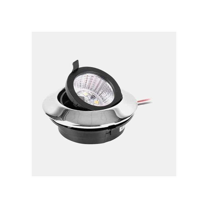 Spot encastrable et orientable LED 1.8W 10 - 15,2 V - finition chrome